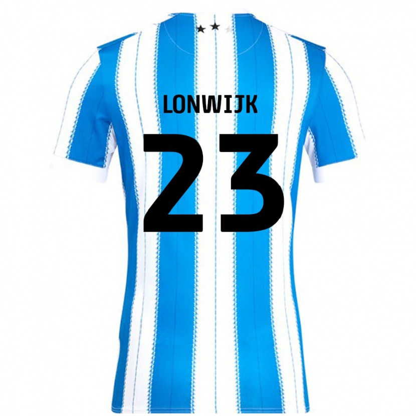 Danxen Kinder Nigel Lonwijk #23 Blau Weiß Heimtrikot Trikot 2024/25 T-Shirt Schweiz