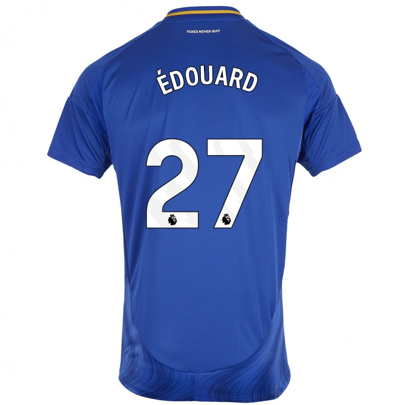 Danxen Kinder Odsonne Edouard #27 Blau Weiß Heimtrikot Trikot 2024/25 T-Shirt Schweiz