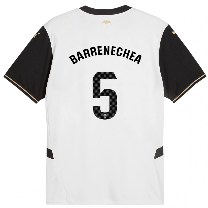 Danxen Kinder Enzo Barrenechea #5 Weiß Schwarz Heimtrikot Trikot 2024/25 T-Shirt Schweiz