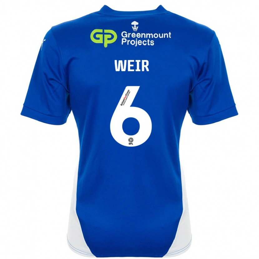 Danxen Kinder Jensen Weir #6 Blau Weiß Heimtrikot Trikot 2024/25 T-Shirt Schweiz