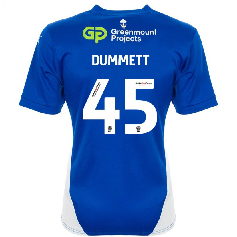 Danxen Kinder Paul Dummett #45 Blau Weiß Heimtrikot Trikot 2024/25 T-Shirt Schweiz