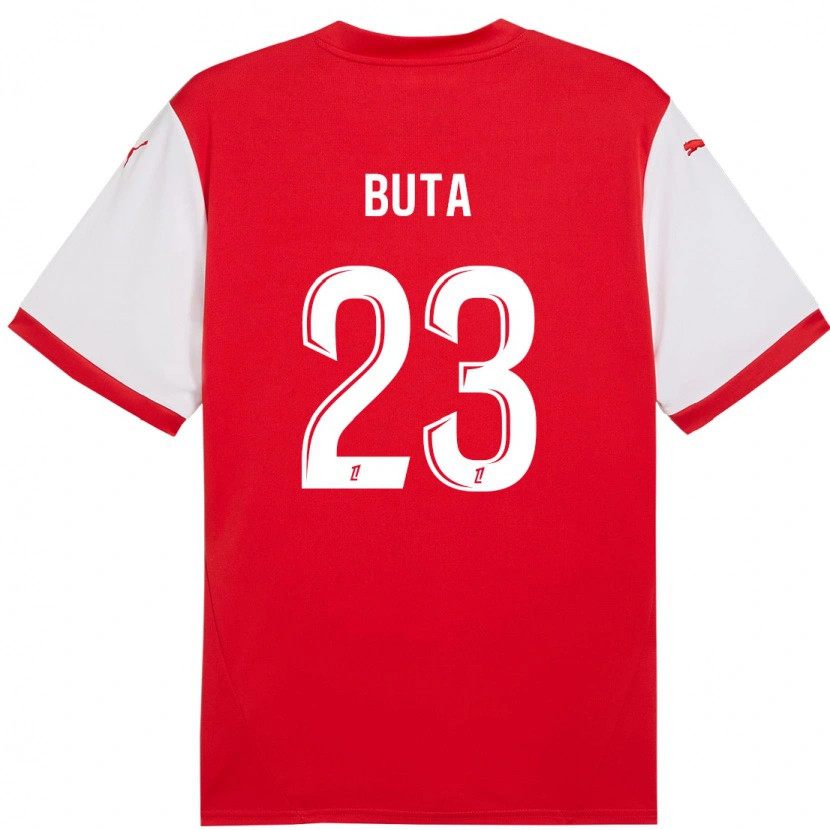 Danxen Kinder Aurélio Buta #23 Rot Weiß Heimtrikot Trikot 2024/25 T-Shirt Schweiz