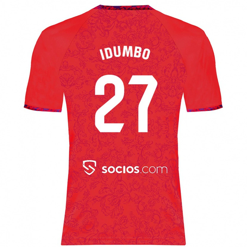 Danxen Kinder Stanis Idumbo Muzambo #27 Rot Auswärtstrikot Trikot 2024/25 T-Shirt Schweiz