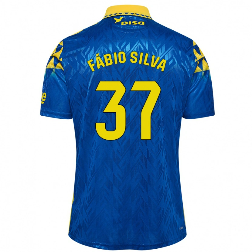 Danxen Kinder Fábio Silva #37 Blau Gelb Auswärtstrikot Trikot 2024/25 T-Shirt Schweiz