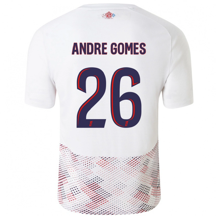 Danxen Kinder André Gomes #26 Weiß Königsblau Auswärtstrikot Trikot 2024/25 T-Shirt Schweiz