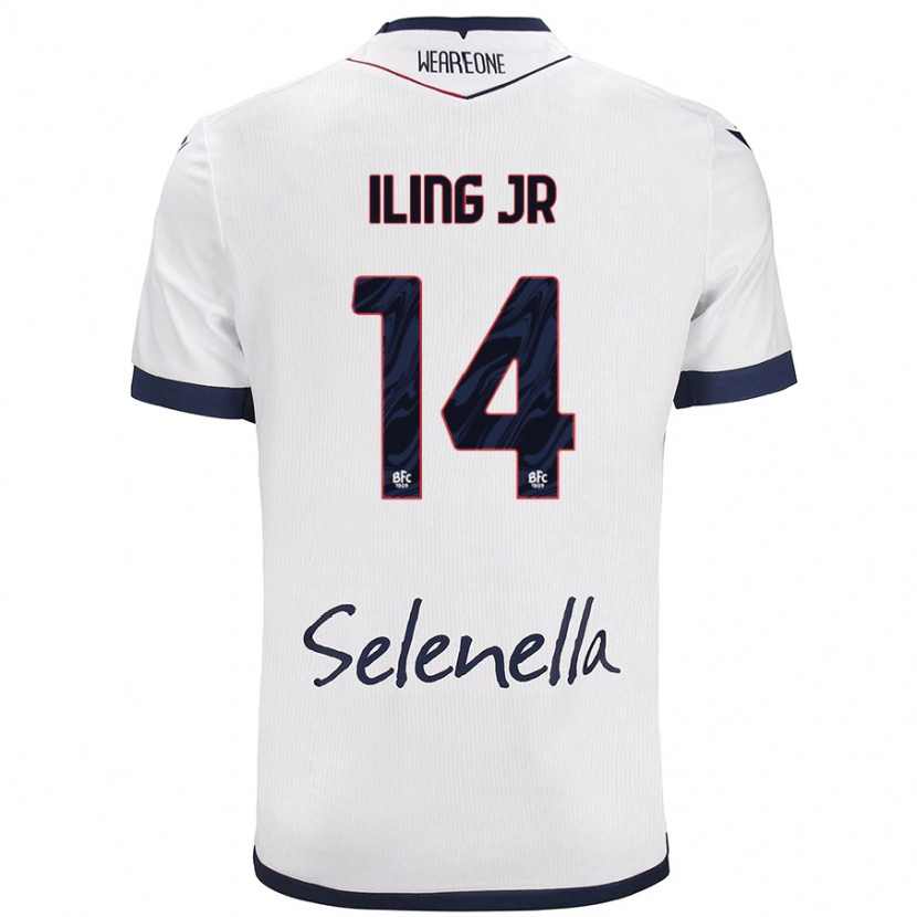 Danxen Kinder Samuel Iling-Junior #14 Weiß Königsblau Auswärtstrikot Trikot 2024/25 T-Shirt Schweiz