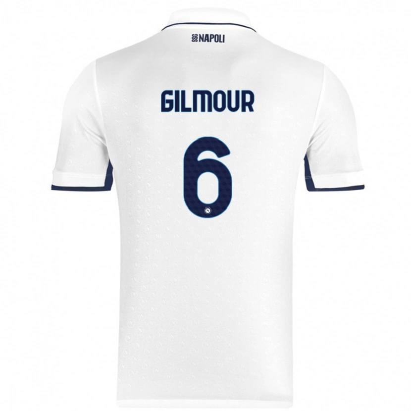 Danxen Kinder Billy Gilmour #6 Weiß Königsblau Auswärtstrikot Trikot 2024/25 T-Shirt Schweiz