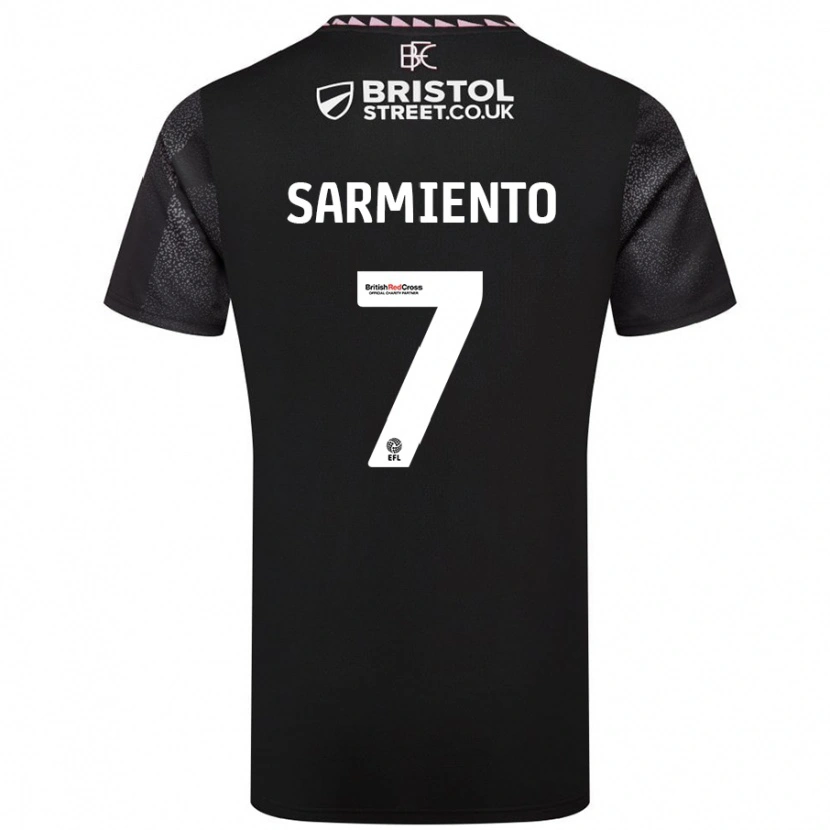 Danxen Kinder Jeremy Sarmiento #7 Schwarz Auswärtstrikot Trikot 2024/25 T-Shirt Schweiz