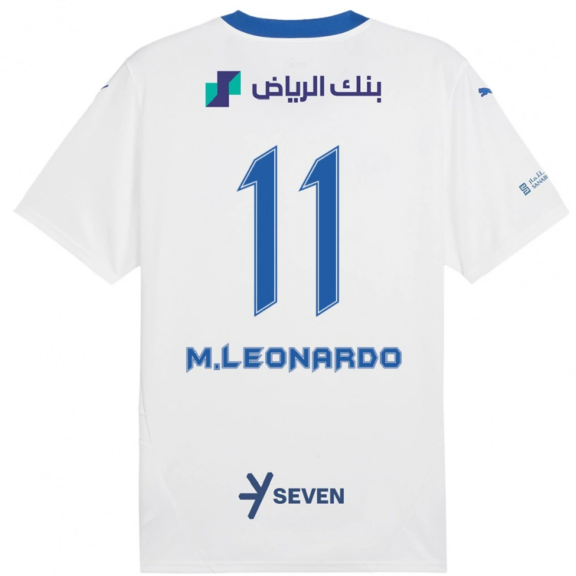 Danxen Kinder Marcos Leonardo #11 Weiß Blau Auswärtstrikot Trikot 2024/25 T-Shirt Schweiz