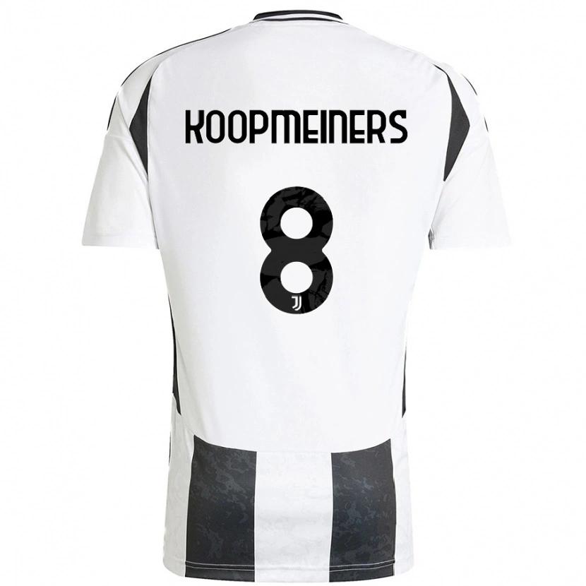 Danxen Kinder Teun Koopmeiners #8 Weiß Schwarz Heimtrikot Trikot 2024/25 T-Shirt Schweiz