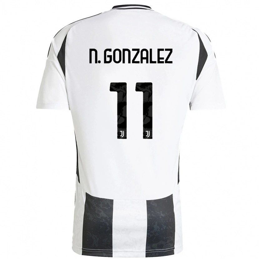 Danxen Kinder Nico González #11 Weiß Schwarz Heimtrikot Trikot 2024/25 T-Shirt Schweiz