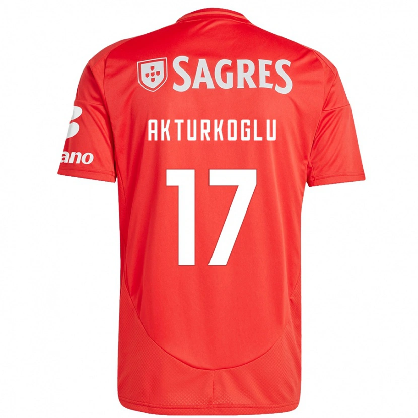 Danxen Kinder Kerem Aktürkoğlu #17 Rot Weiß Heimtrikot Trikot 2024/25 T-Shirt Schweiz