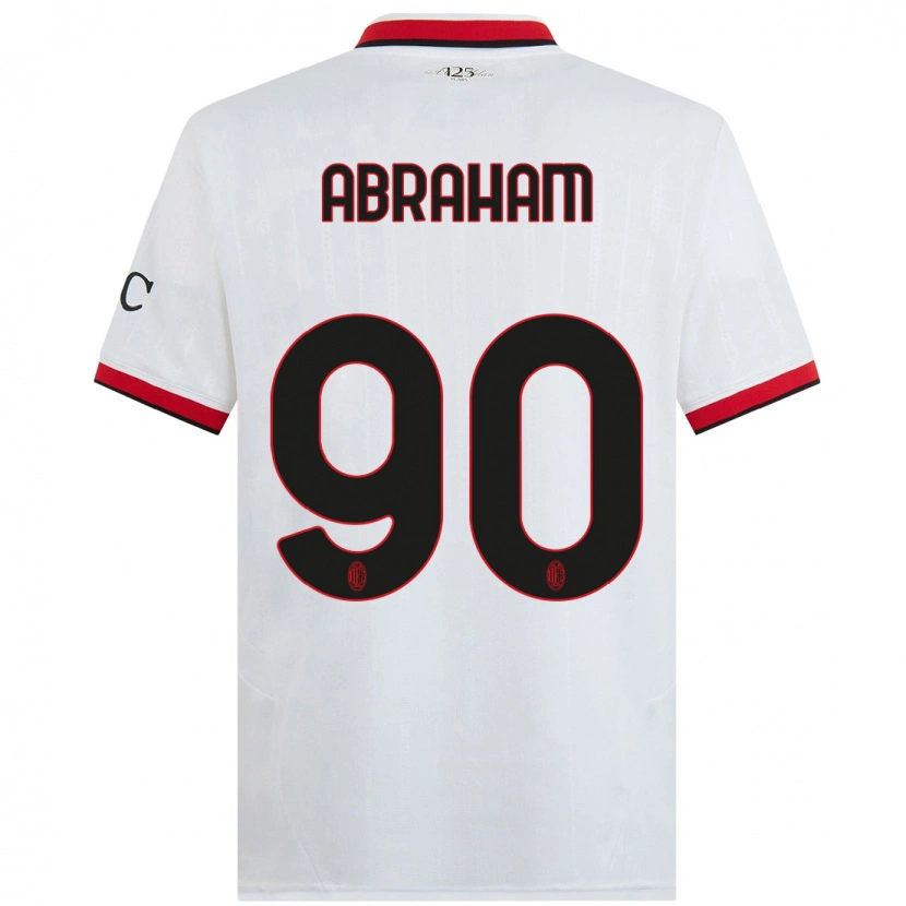 Danxen Kinder Tammy Abraham #90 Weiß Schwarz Rot Auswärtstrikot Trikot 2024/25 T-Shirt Schweiz