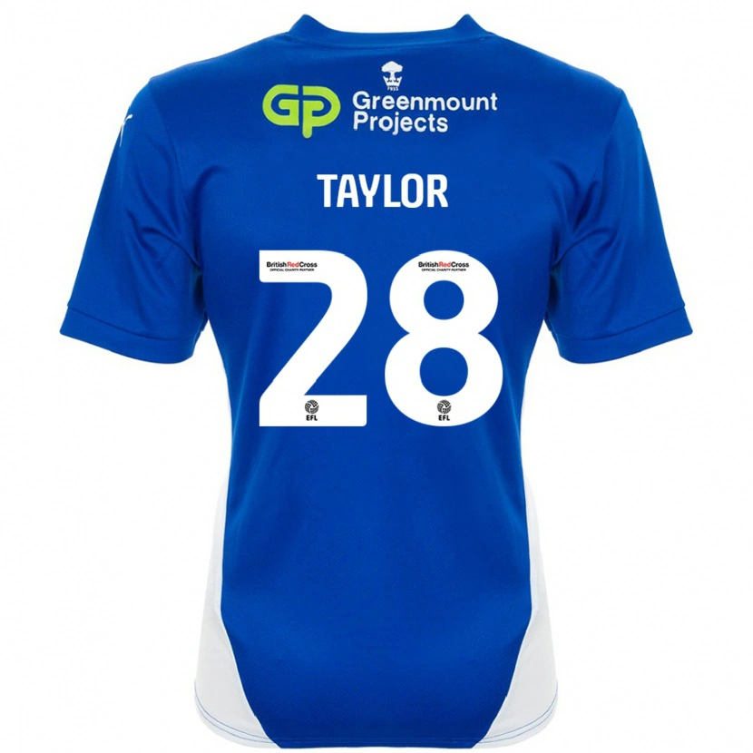 Danxen Kinder Dale Taylor #28 Blau Weiß Heimtrikot Trikot 2024/25 T-Shirt Schweiz