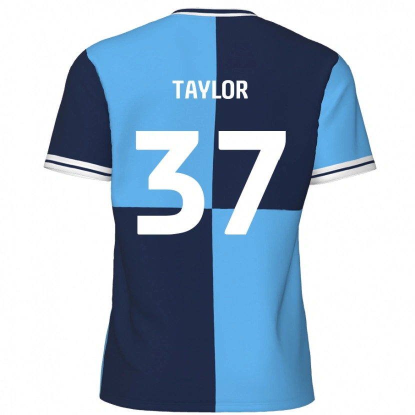 Danxen Kinder Caleb Taylor #37 Himmelblau Dunkelblau Heimtrikot Trikot 2024/25 T-Shirt Schweiz