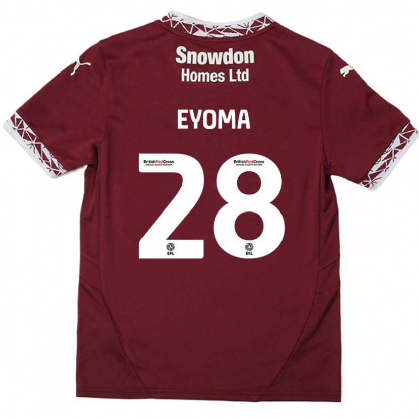 Danxen Kinder Timothy Eyoma #28 Burgundrot Heimtrikot Trikot 2024/25 T-Shirt Schweiz