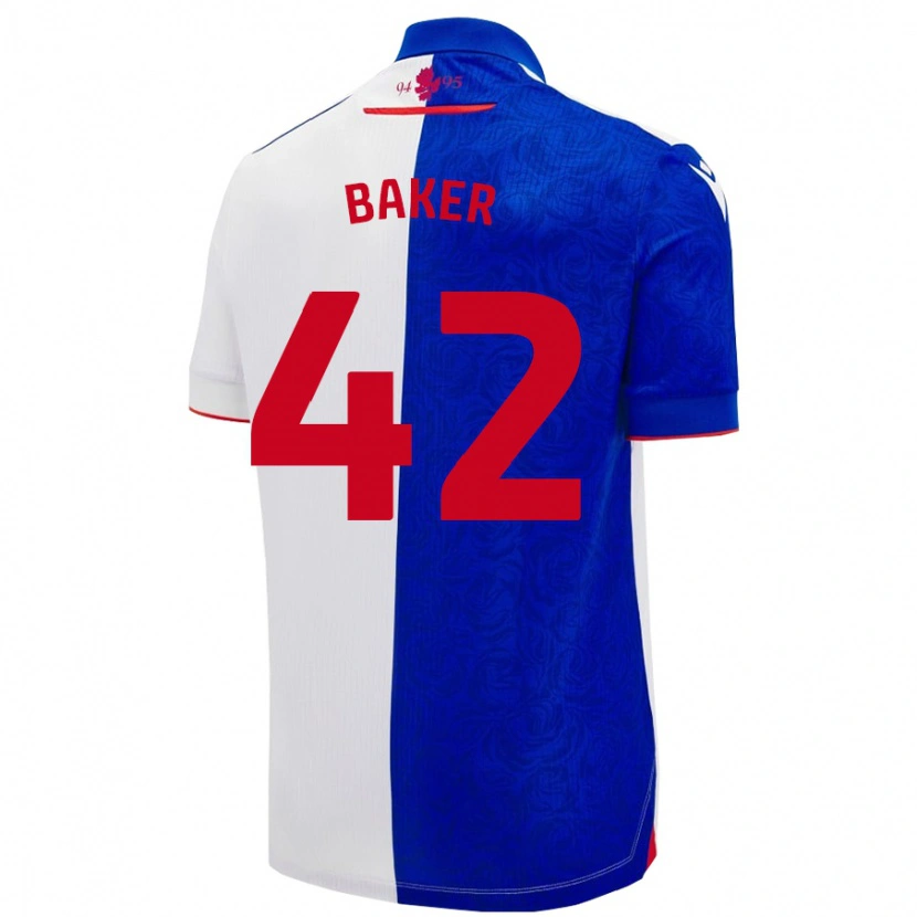 Danxen Kinder Lewis Baker #42 Himmelblau Weiß Heimtrikot Trikot 2024/25 T-Shirt Schweiz