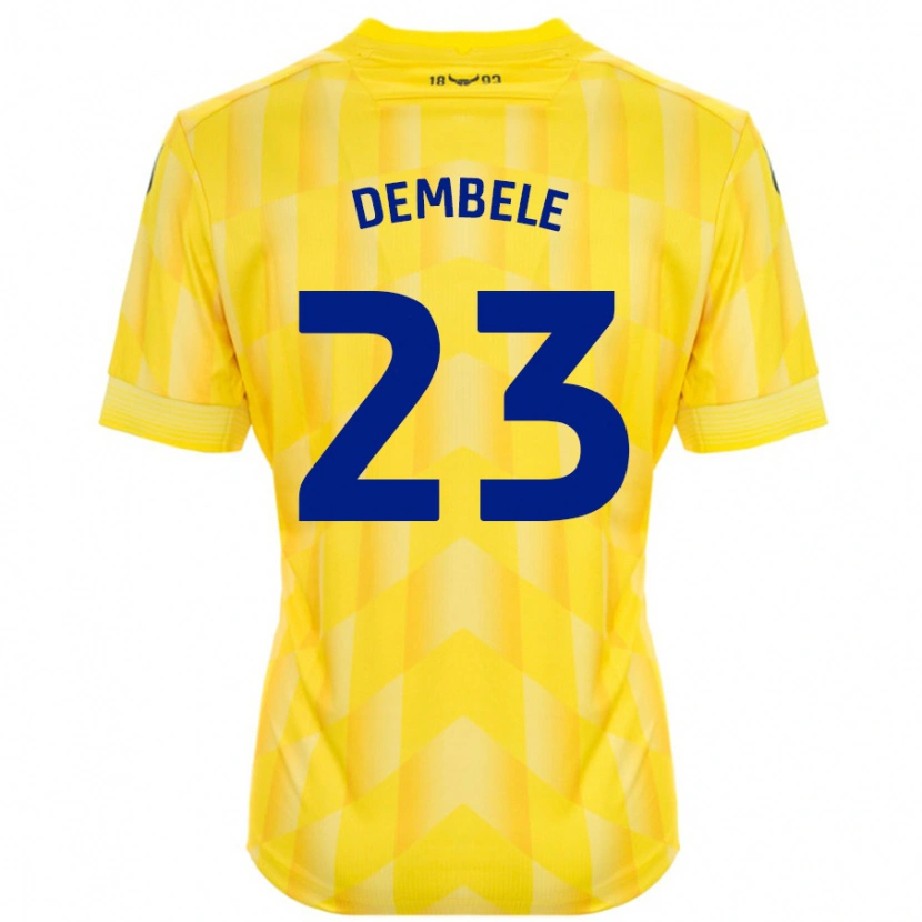 Danxen Kinder Siriki Dembélé #23 Gelb Heimtrikot Trikot 2024/25 T-Shirt Schweiz