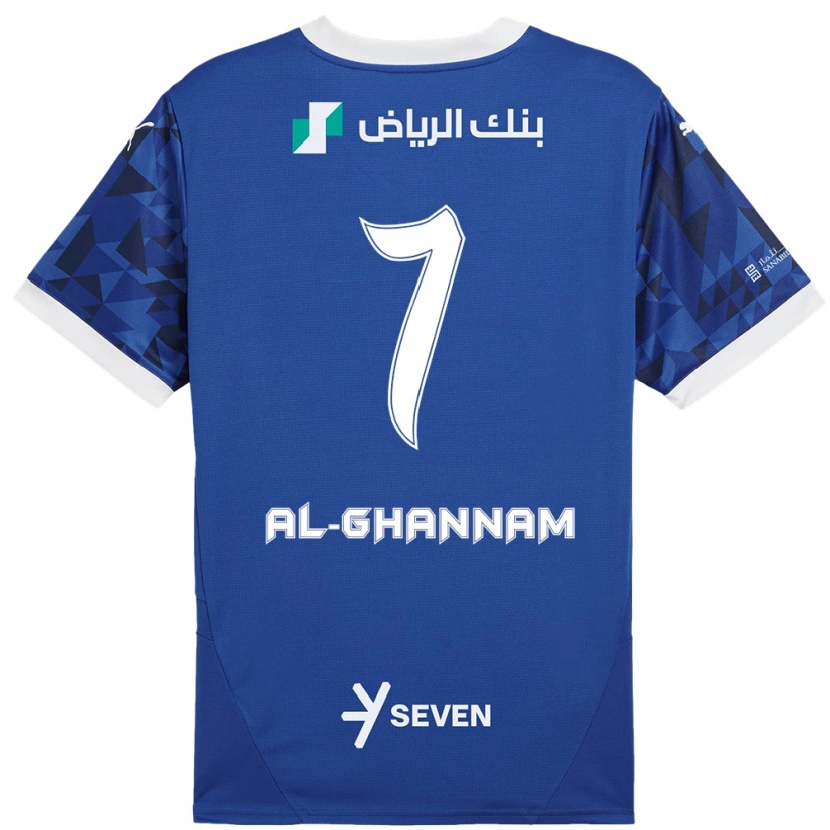 Danxen Kinder Khalid Al-Ghannam #7 Dunkelblau Weiß Heimtrikot Trikot 2024/25 T-Shirt Schweiz