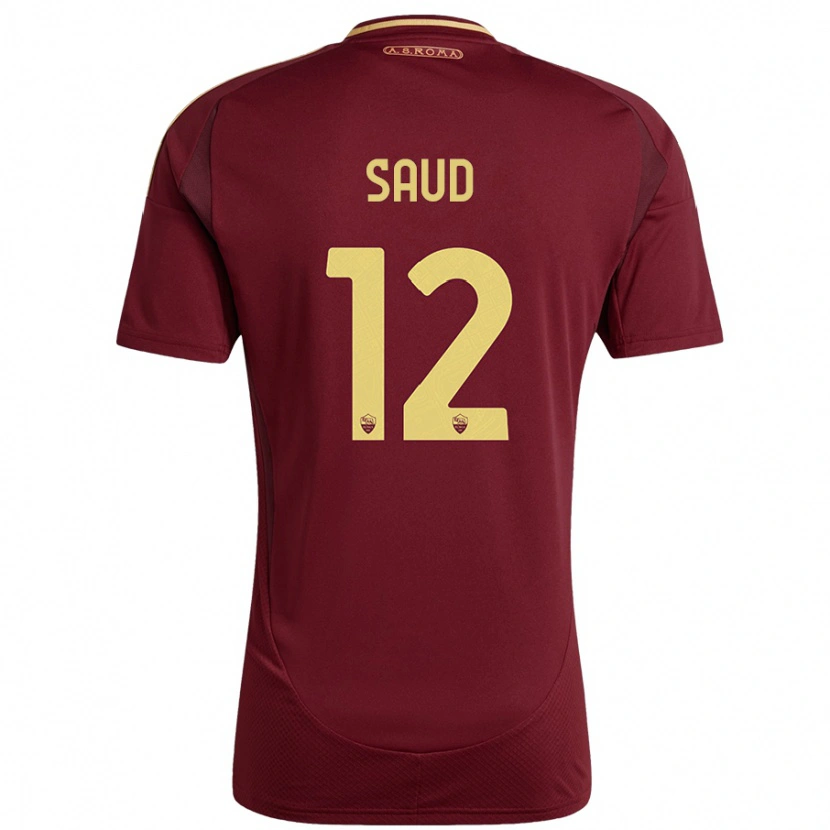 Danxen Kinder Saud Abdulhamid #12 Rot Braun Gold Heimtrikot Trikot 2024/25 T-Shirt Schweiz