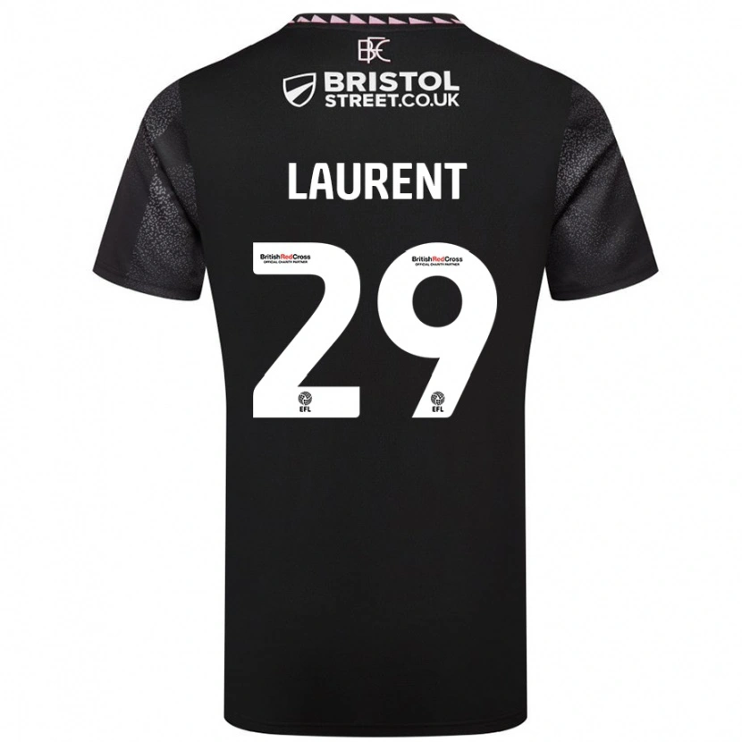 Danxen Kinder Josh Laurent #29 Schwarz Auswärtstrikot Trikot 2024/25 T-Shirt Schweiz