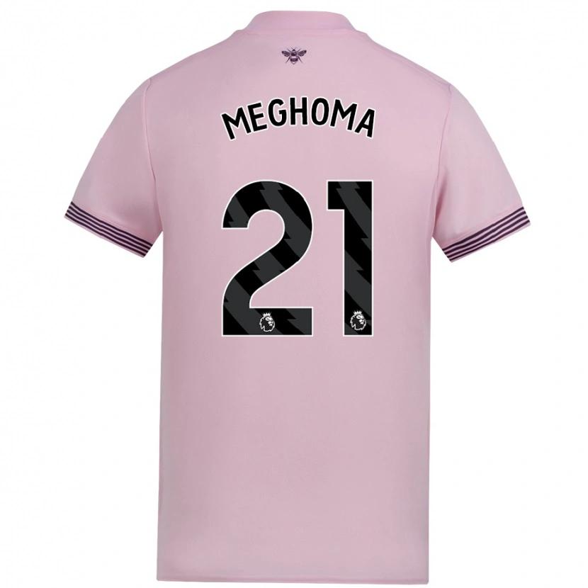 Danxen Kinder Jayden Meghoma #21 Rosa Auswärtstrikot Trikot 2024/25 T-Shirt Schweiz