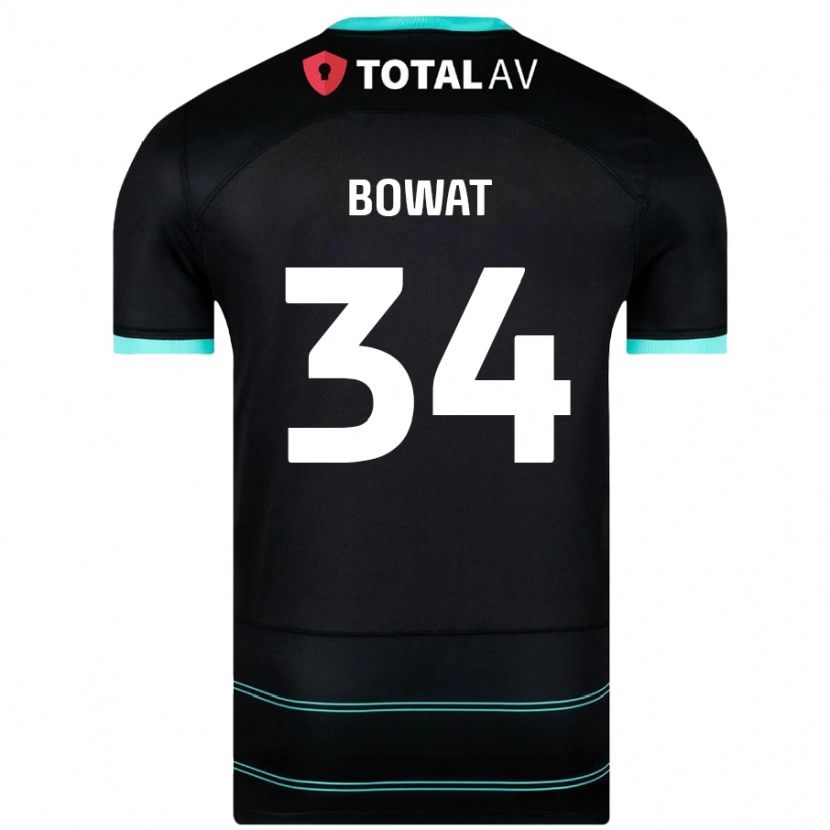 Danxen Kinder Ibane Bowat #34 Schwarz Auswärtstrikot Trikot 2024/25 T-Shirt Schweiz