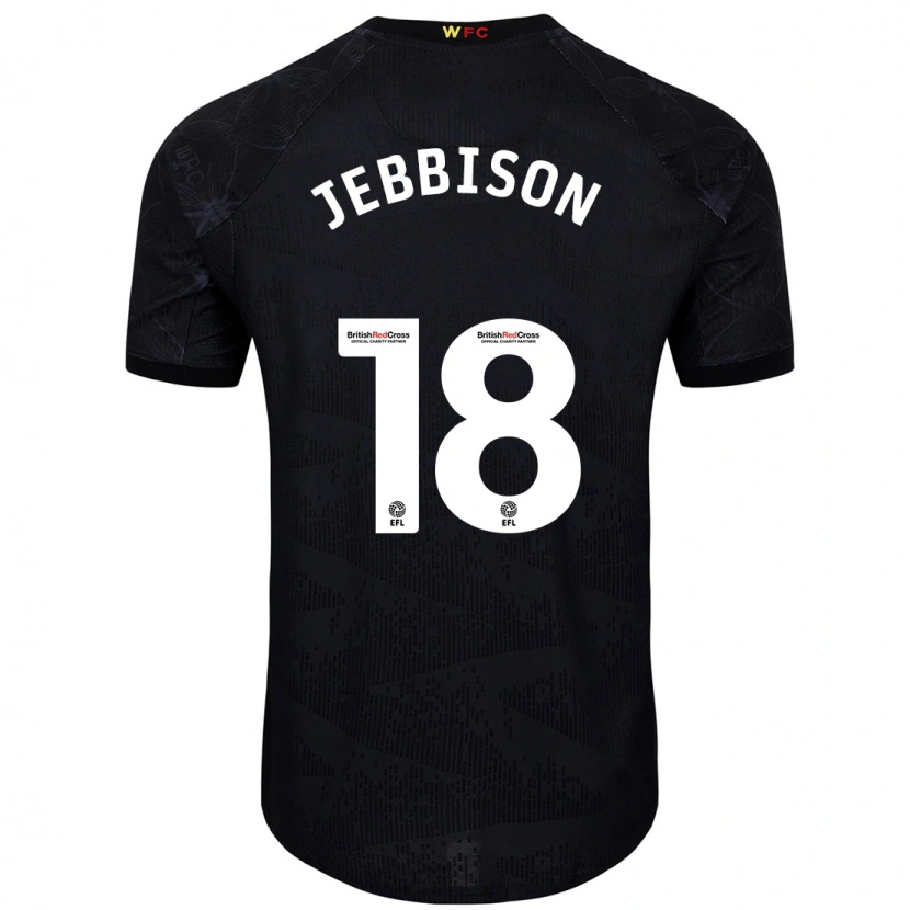 Danxen Kinder Daniel Jebbison #18 Schwarz Weiß Auswärtstrikot Trikot 2024/25 T-Shirt Schweiz