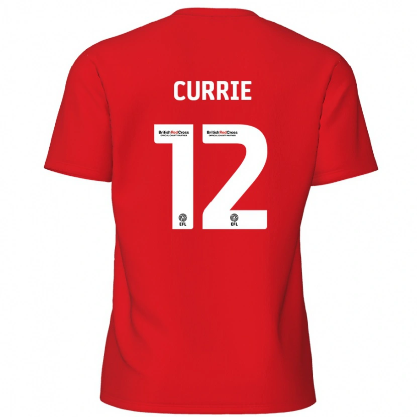 Danxen Kinder Jack Currie #12 Rot Heimtrikot Trikot 2024/25 T-Shirt Schweiz