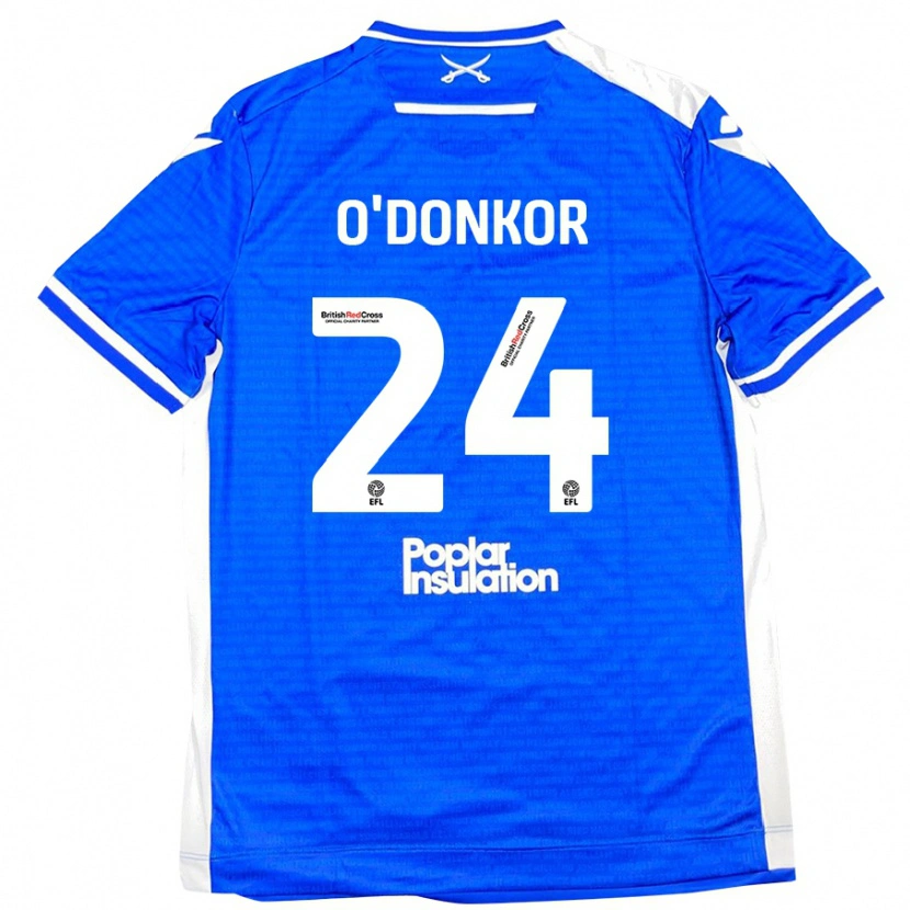 Danxen Kinder Gatlin O'donkor #24 Blau Weiß Heimtrikot Trikot 2024/25 T-Shirt Schweiz