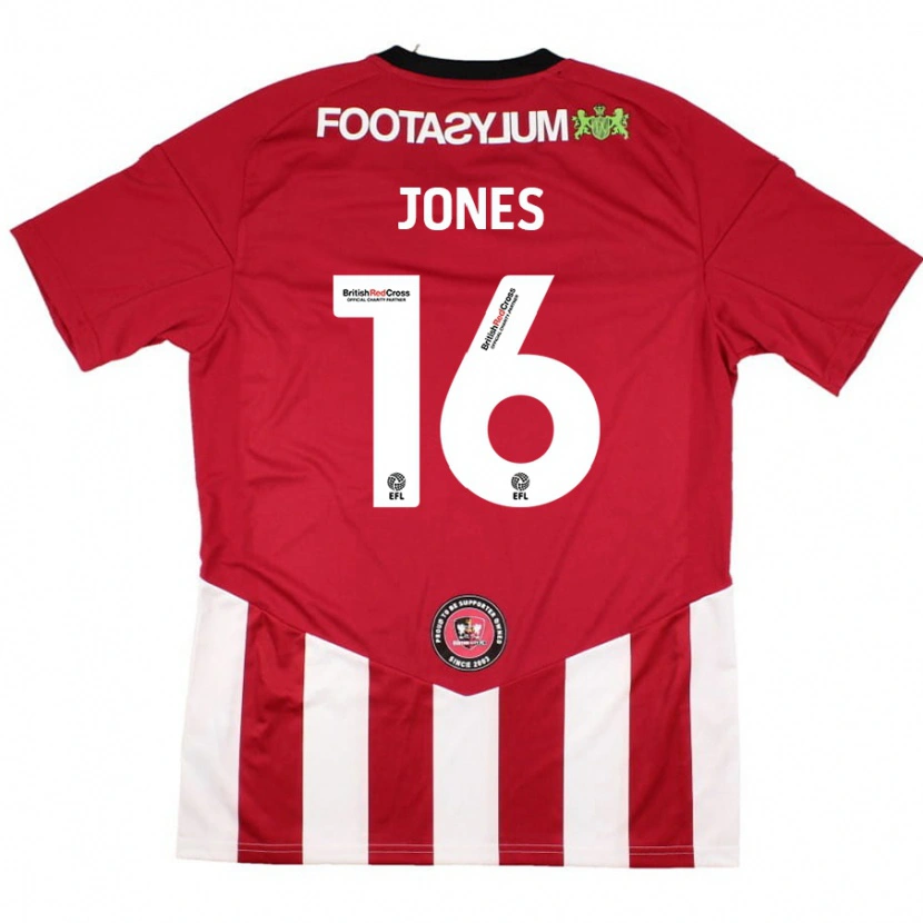 Danxen Kinder Patrick Jones #16 Rot Weiß Heimtrikot Trikot 2024/25 T-Shirt Schweiz