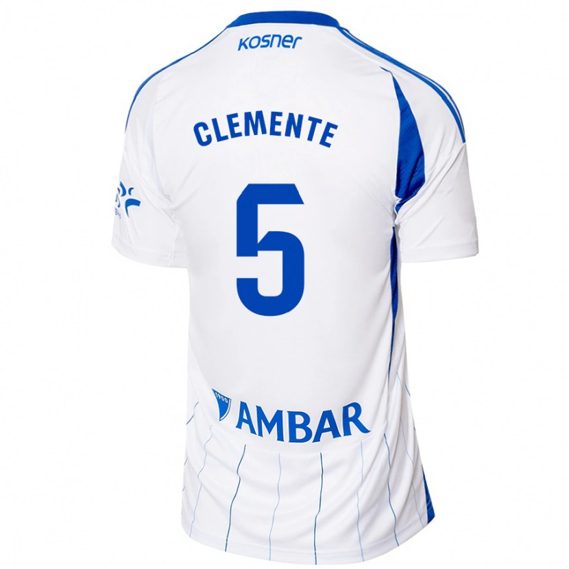 Danxen Kinder Enrique Clemente #5 Rot Weiß Heimtrikot Trikot 2024/25 T-Shirt Schweiz