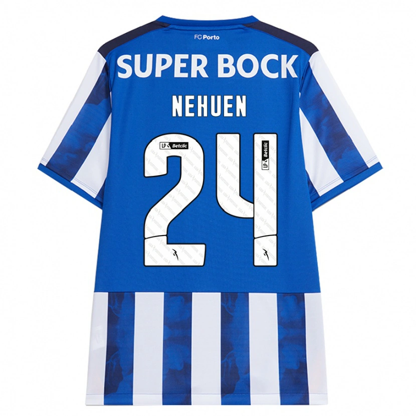 Danxen Kinder Nehuén Pérez #24 Blau Weiß Heimtrikot Trikot 2024/25 T-Shirt Schweiz