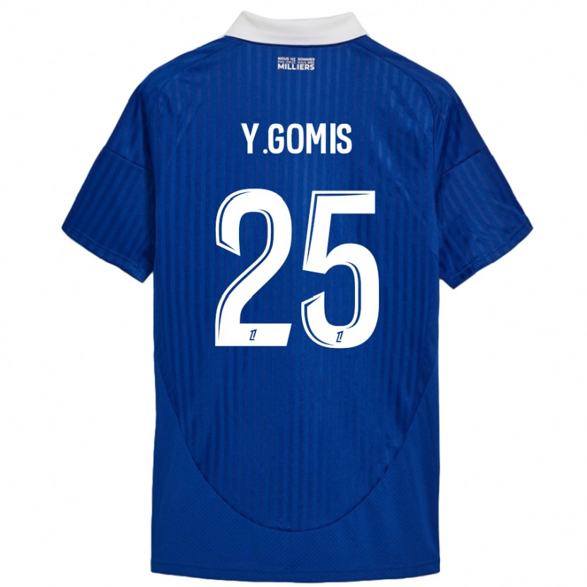 Danxen Kinder Yoni Gomis #25 Blau Weiß Heimtrikot Trikot 2024/25 T-Shirt Schweiz