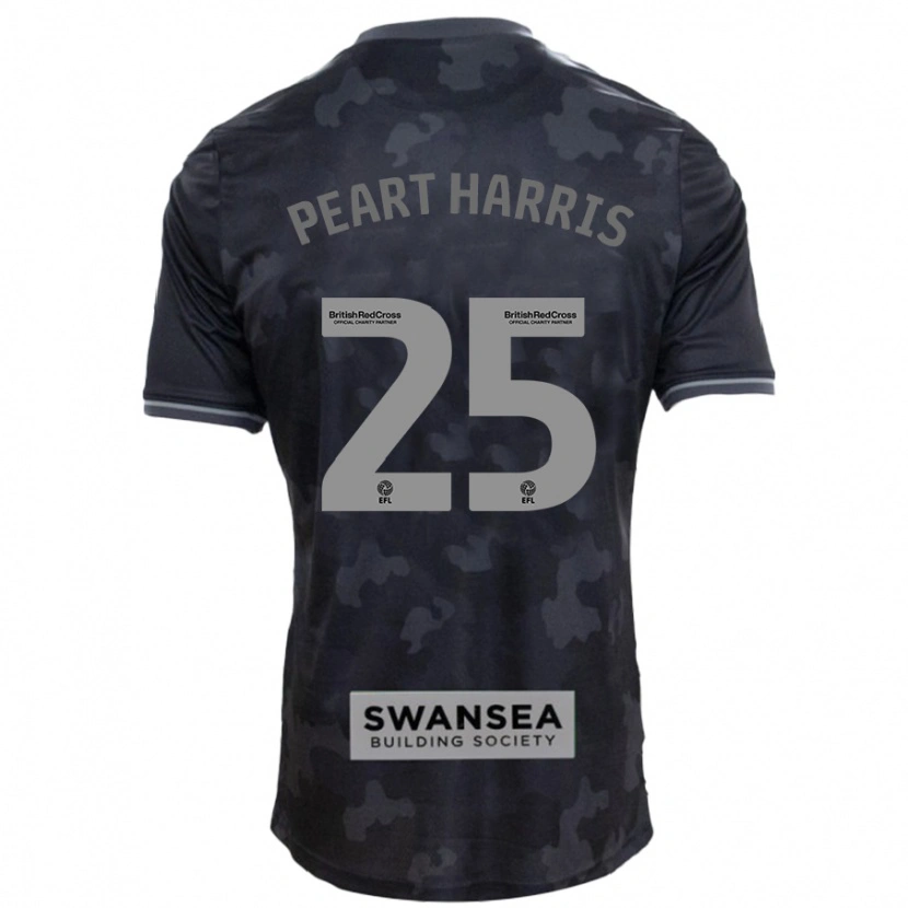 Danxen Kinder Myles Peart-Harris #25 Schwarz Auswärtstrikot Trikot 2024/25 T-Shirt Schweiz