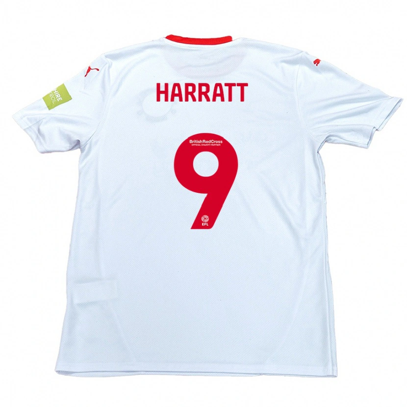 Danxen Kinder Kian Harratt #9 Weiß Auswärtstrikot Trikot 2024/25 T-Shirt Schweiz