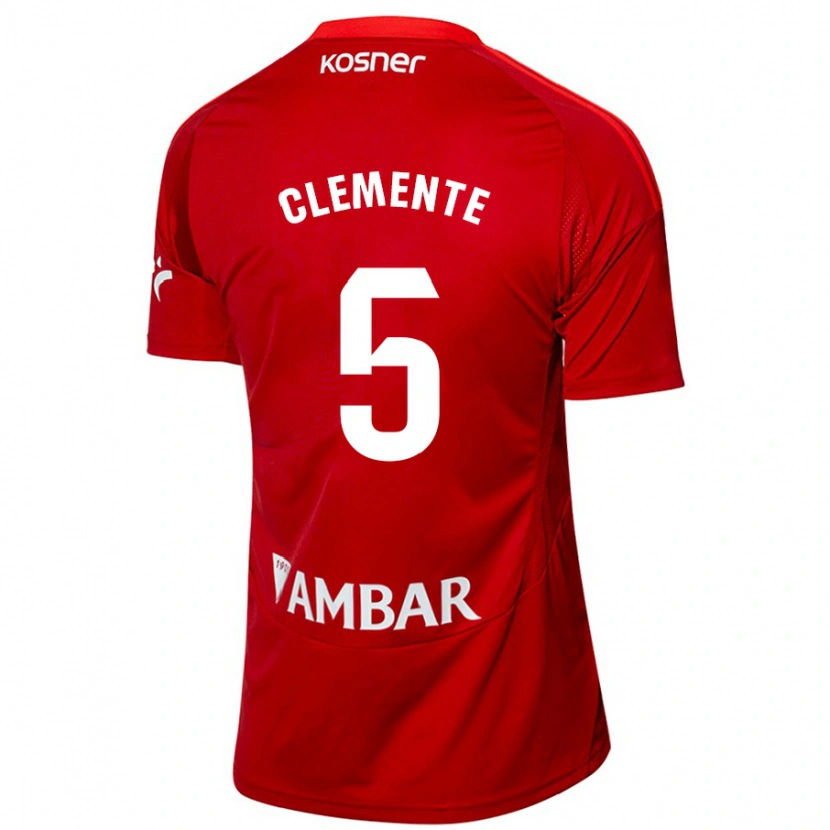 Danxen Kinder Enrique Clemente #5 Weiß Blau Auswärtstrikot Trikot 2024/25 T-Shirt Schweiz