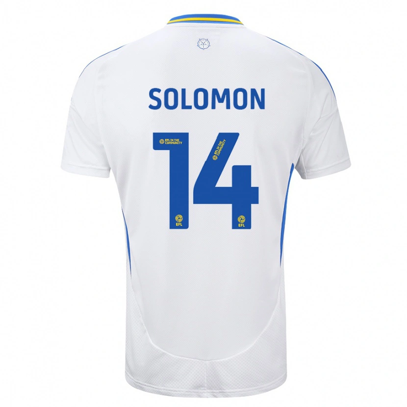 Danxen Herren Manor Solomon #14 Weiß Blau Heimtrikot Trikot 2024/25 T-Shirt Schweiz