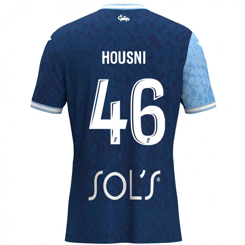 Danxen Herren Ilyes Housni #46 Himmelblau Dunkelblau Heimtrikot Trikot 2024/25 T-Shirt Schweiz