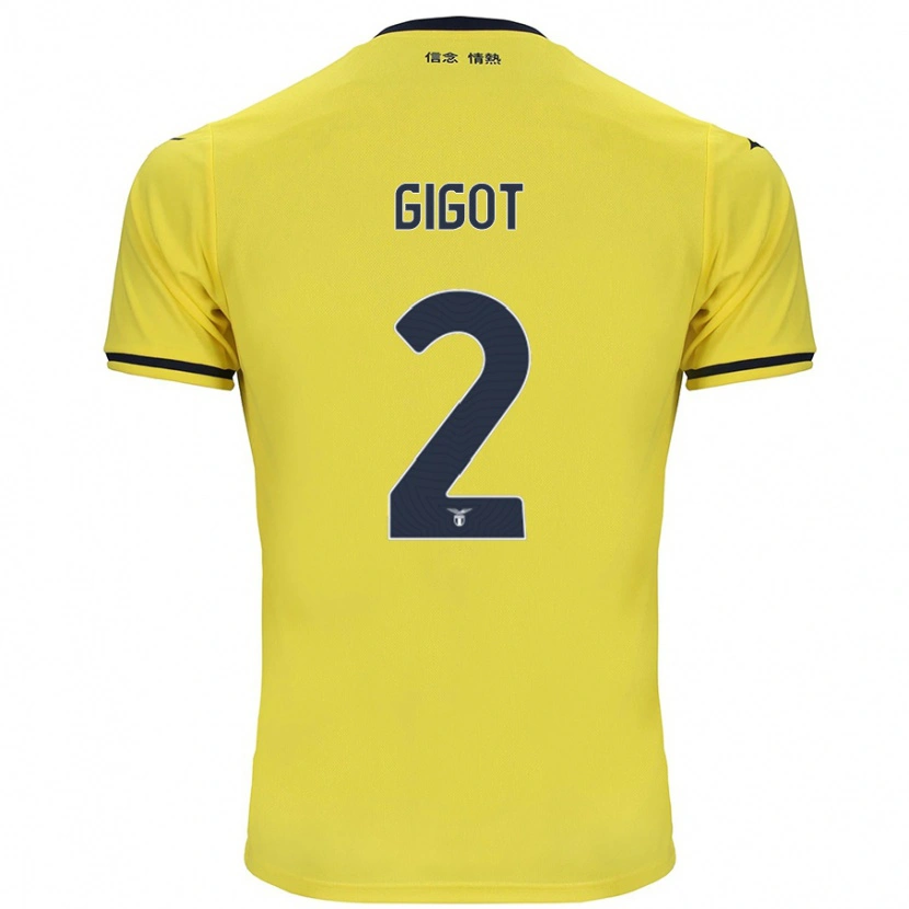 Danxen Herren Samuel Gigot #2 Gelb Auswärtstrikot Trikot 2024/25 T-Shirt Schweiz