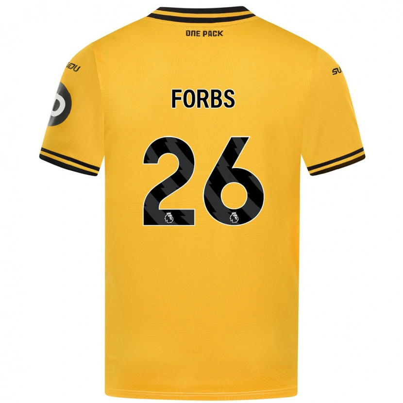 Danxen Herren Carlos Forbs #26 Gelb Heimtrikot Trikot 2024/25 T-Shirt Schweiz