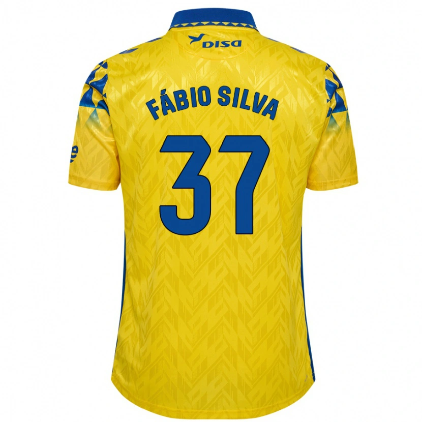 Danxen Herren Fábio Silva #37 Gelb Blau Heimtrikot Trikot 2024/25 T-Shirt Schweiz