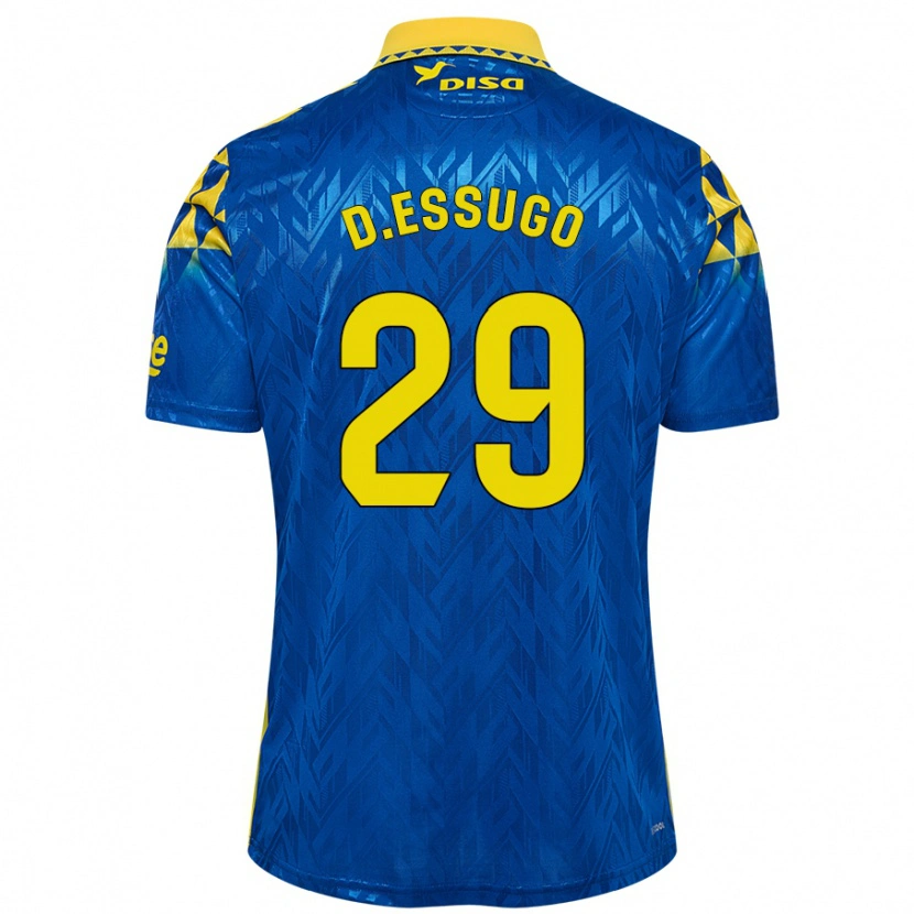 Danxen Herren Dário Essugo #29 Blau Gelb Auswärtstrikot Trikot 2024/25 T-Shirt Schweiz