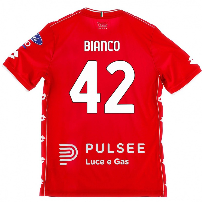 Danxen Herren Alessandro Bianco #42 Rot Weiß Heimtrikot Trikot 2024/25 T-Shirt Schweiz