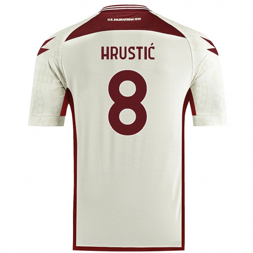 Danxen Herren Ajdin Hrustić #8 Cremefarben Auswärtstrikot Trikot 2024/25 T-Shirt Schweiz