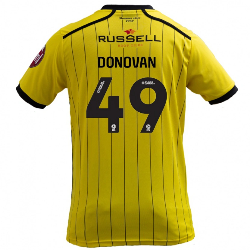 Danxen Herren Romelle Donovan #49 Gelb Heimtrikot Trikot 2024/25 T-Shirt Schweiz