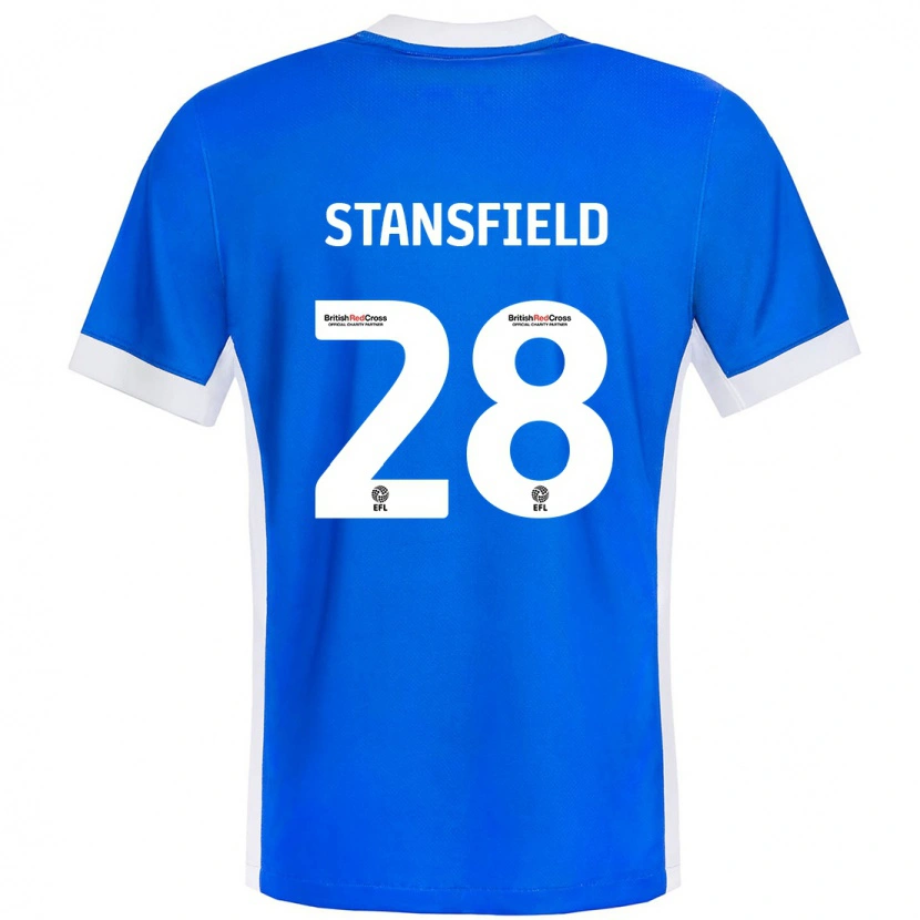 Danxen Herren Jay Stansfield #28 Blau Weiß Heimtrikot Trikot 2024/25 T-Shirt Schweiz