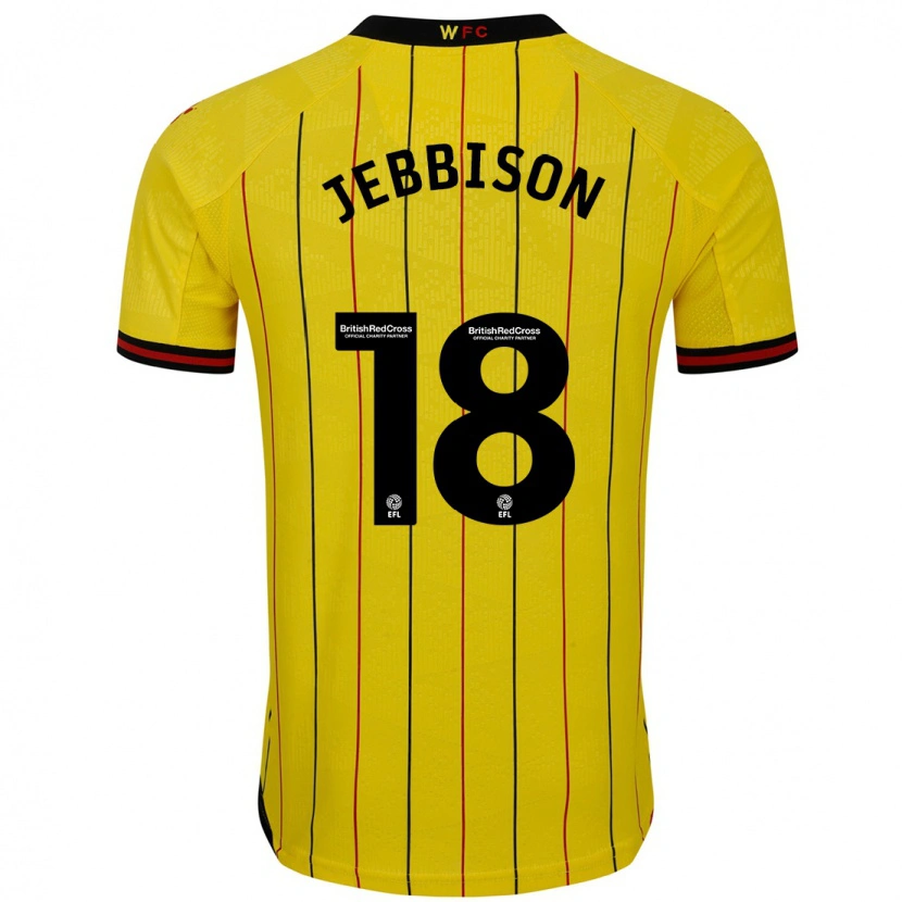 Danxen Herren Daniel Jebbison #18 Gelb Schwarz Heimtrikot Trikot 2024/25 T-Shirt Schweiz