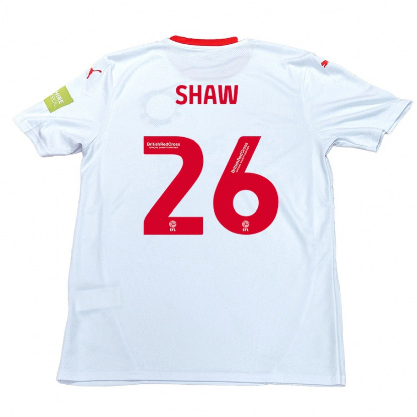 Danxen Herren Liam Shaw #26 Weiß Auswärtstrikot Trikot 2024/25 T-Shirt Schweiz