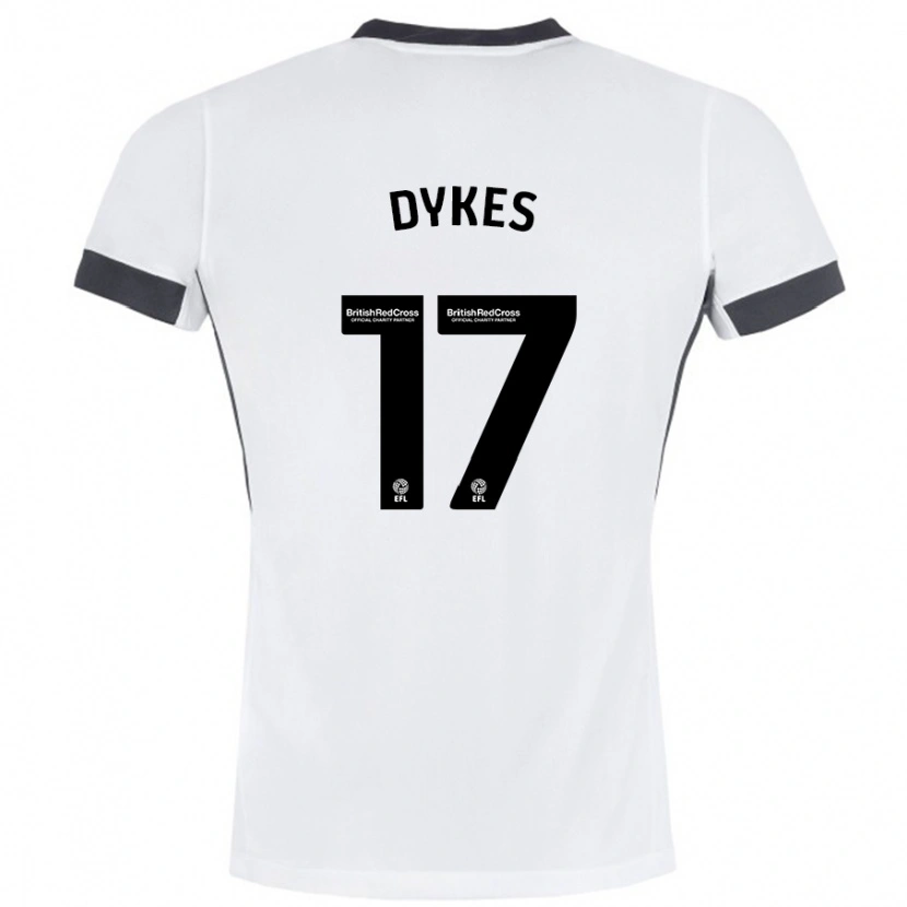 Danxen Herren Lyndon Dykes #17 Weiß Schwarz Auswärtstrikot Trikot 2024/25 T-Shirt Schweiz